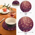 thumbnail image 2 of SKYSONIC Vintage Glitter Star Trivet Round Hot Pads, Set of 2 Pink Silver Bling Pot Holder Heat Resistant Trivets Cotton Thread Weave Trivet Mats for Kitchen Counter Hot Dishes Pot Teapot Table Decor, 2 of 7