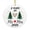 style1, variant on 2nd Wedding Anniversary Ornament, 2.9 Inch Ceramic Mr & Mrs Keepsake, Cotton Anniversary Gift for Husband Wife Couples, Double-Sided Christmas Tree Decoration with Gold Hanging String