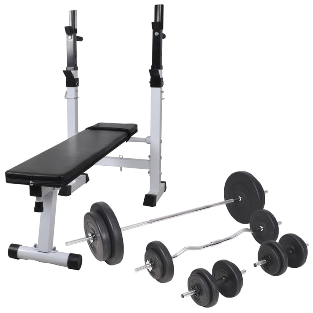 Banc Hyperextension VidaXL Pliable – Acier, Réglable, Capacité 120 Kg Pour Renforcement Du Dos