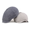 thumbnail image 4 of Tnobhg Unisex Vintage Beret Hat Solid Color Short Peaked Soft Lightweight Newsboy Hat Winter Spring Hip Hop Cap Advanced Hat, 4 of 8