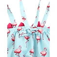 thumbnail image 4 of Infant Baby Girl 3Piece Swimsuits Flamingo Printed Bowknot Baby Swimwear Summer Sling Camisole+Ruffled Shorts with Hat, 4 of 6
