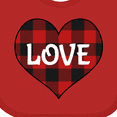 thumbnail image 4 of Inktastic Valentine Buffalo Plaid Love Boys or Girls Baby Bib, 4 of 4