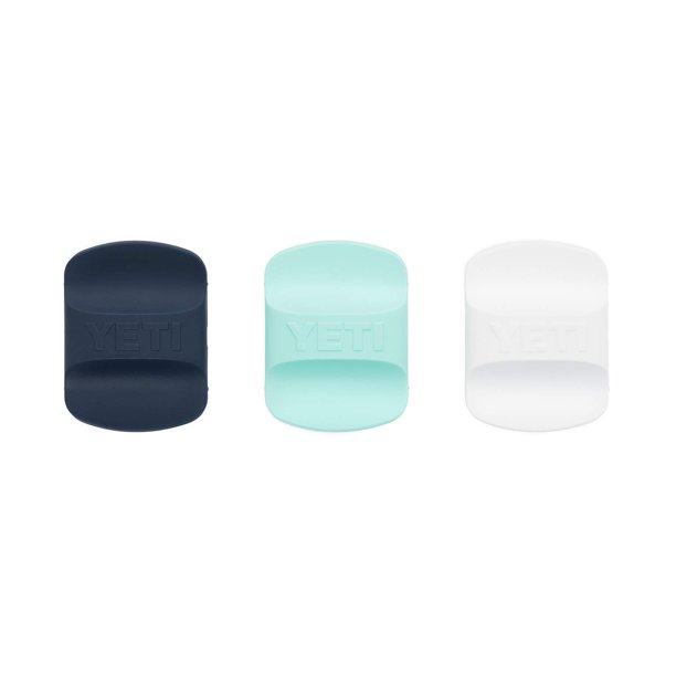 Paquete de 3 unidades YETI de Magslider, color azul marino, blanco, espuma de mar para vaso