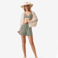 thumbnail image 4 of Women'S Linen Shorts Casual Summer Shorts High Waisted Comfy Pull on Shorts with Pockets Light Gray XL, 4 of 7