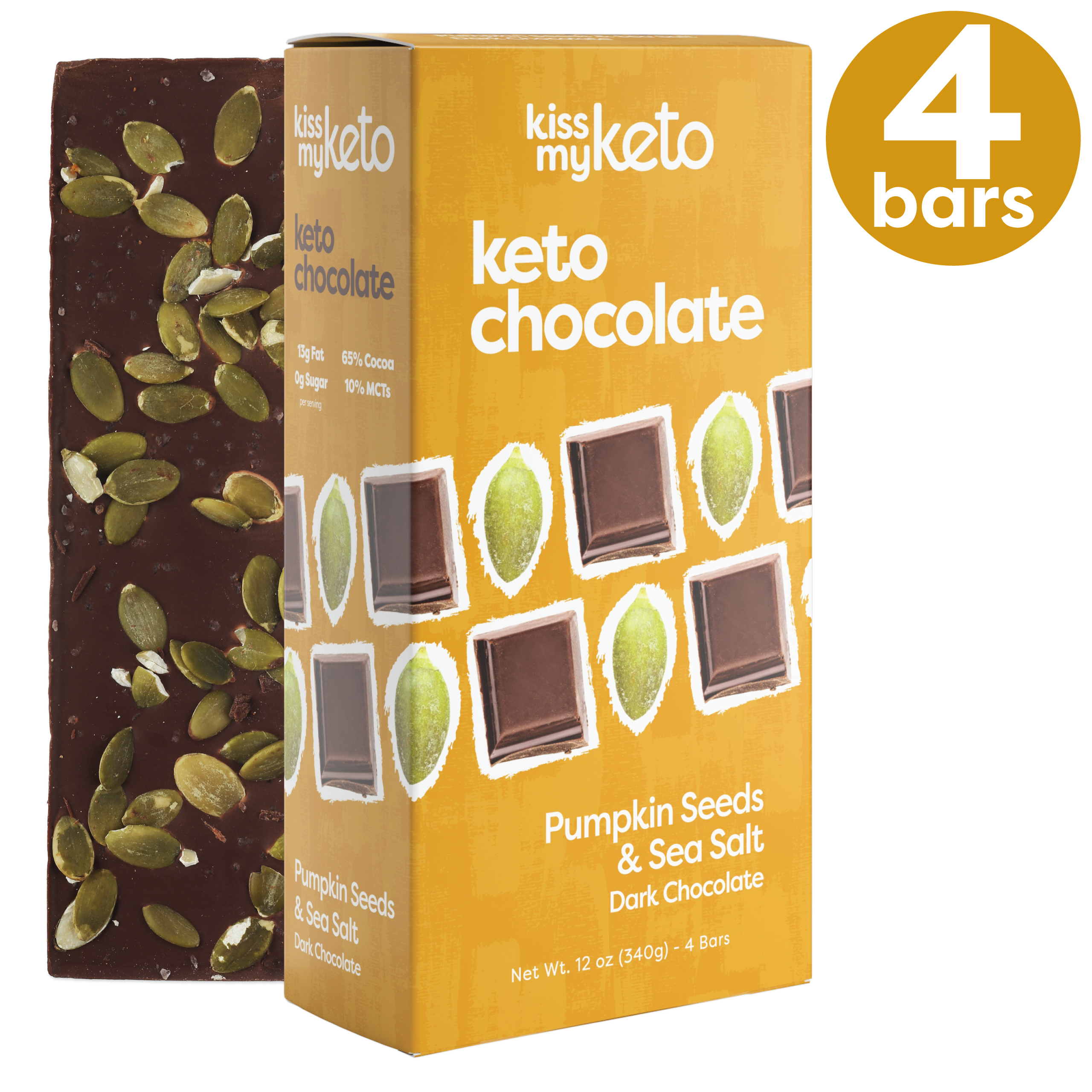 Kiss My Keto Chocolate — Low Carb, 100 Sugar Free Chocolate Bars