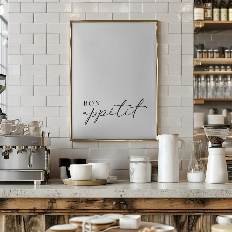 絵画 Bonappetito Bon appétit Framed Art Modern Wall Decor - Walmart.com