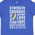 thumbnail image 4 of Inktastic Down Syndrome Awareness Strenth Courage Support Boys or Girls Toddler T-Shirt, 4 of 5