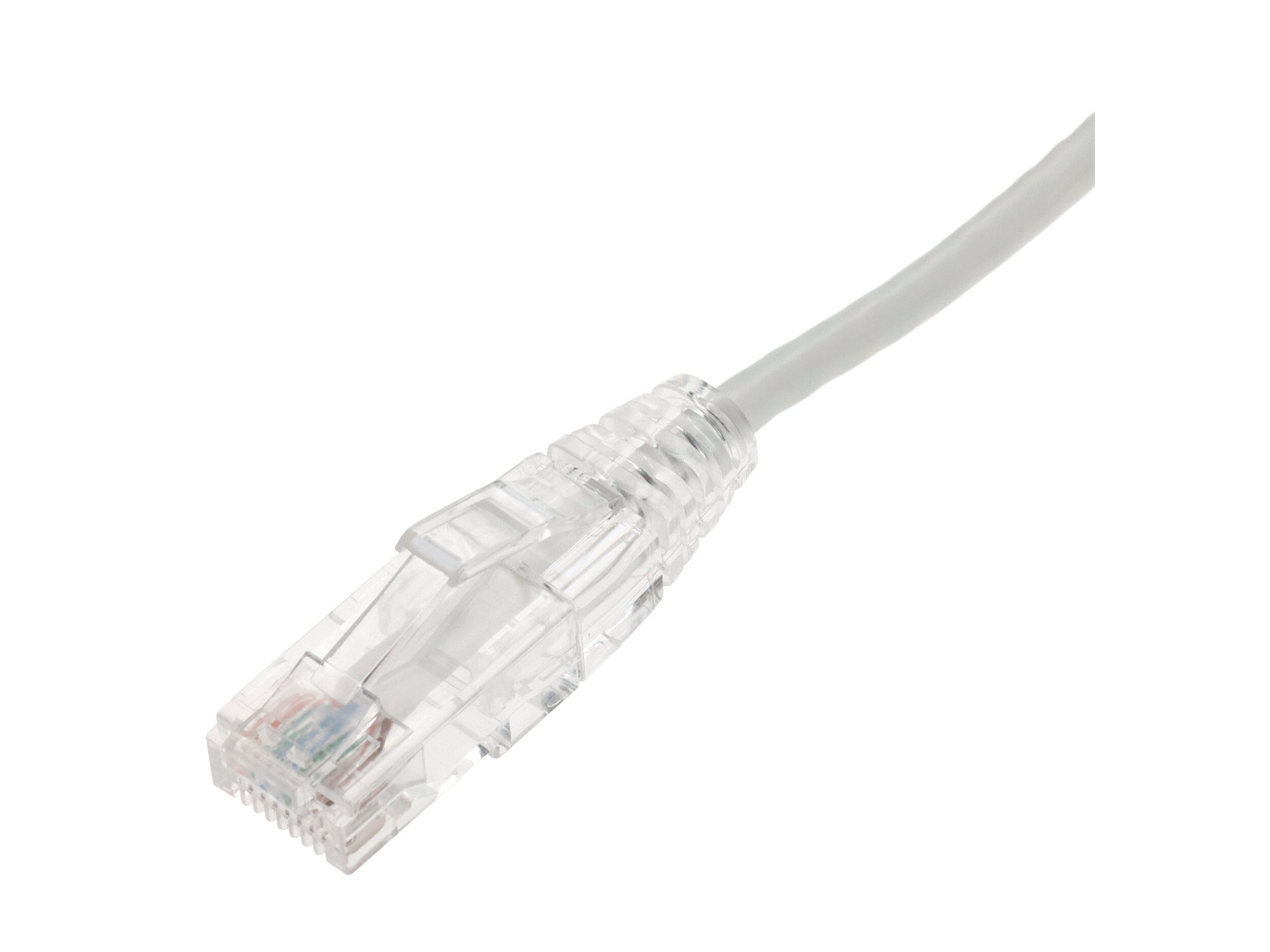 Addon ADD-10FSLCAT6A-WE 10ft White Cat 6a Slim Pvc Ethernet Cable Snagless Clear-claw Rj-45 M/m