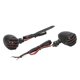 thumbnail image 2 of Pair Motorcycle Turn Signal Light with Grill Cover 3 Wires Retro 10mm Installing Hole Universal Replacement, 2 of 5
