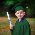 thumbnail image 6 of Child Graduation Gown Primary School Graduation Gown and Cap Set with Tassel Green Cap and Gown for Kids for Kids Grad Gift 8-9 Years, 6 of 7