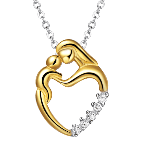 F S Mother Baby Love Heart Pendant Canada - Mother Baby Heart Pendant F S Mother Baby Love Heart Pendant Canada - Mother Baby Heart Pendant