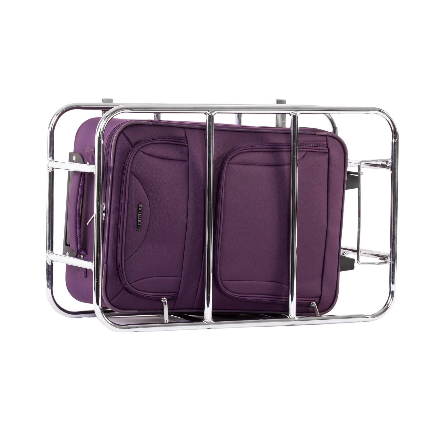 Jetstream Ensemble de Bagages Souples Atlantic, 4 Pièces Ensemble de Valises à Roulettes: Bagage Enregistré 25 pouces, Valise Cabine, Sac Fourre-tout et Trousse de Toilette