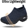 thumbnail image 3 of Women's Sneakers Sport  Shoes Sock Sneakers Slip on Mesh Air Cushion Comfortable Wedge Easy Shoes Platform Loafers, 3 of 14