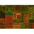 thumbnail image 1 of Ahgly Company Machine Washable Indoor Rectangle Oriental Yellow Modern Area Rugs, 8' x 10', 1 of 4