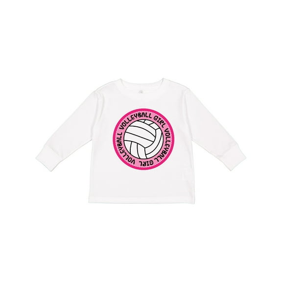 Inktastic Volleyball Girl Girls Long Sleeve Toddler T-Shirt