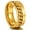 Gold, variant on Viking Rune Spinner Rings for Men/Women, Size #7-#14 Chain Link Fidget Ring, Stainless Steel