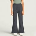 thumbnail image 4 of tarylea Girls Boys Unisex Pants High Rise Elastic Waist Bell Bottom Flare Pants Casual Comfy Lightweight Pants, 4 of 5