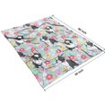 thumbnail image 4 of Boston Terriers and Flowers Blanket,Comfortable Soft Lamb Wool Throw Blanket,All Season,Warm Lightweight Blankets for Sofa Bed Couch Living Room Chair,60"x80", 4 of 4