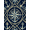 Blue, Pattern 2, variant on ODIKA 4' x 6' Machine Washable Non-Slip Area Rug, graphic print High Traffic Rug, Blue, 1106171