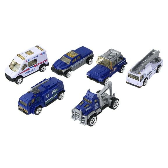 6 PCS Die Cast Metal Pull Back City Cars, 1:60 Scale Die-Cast Vehicles Set, Small Car Toys Bulk for Party Favors, Toy Car Birthday Party Gift for 3 4 5 6 7 8 Years Old Boys and Girls