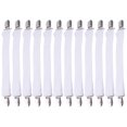 thumbnail image 1 of 12 sujetadores multiusos para sábanas, tirantes ajustables, correa elástica con pinzas para sábanas y fundas de colchón (blanco, 30-50 cm, extraíble, 35-100 cm), 1 of 6