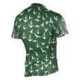 thumbnail image 2 of joogoo Green Anchors Birds Pattern Men's Cycling Jerseys Mountain Bike Short Sleeve Tops 2XL, 2 of 7