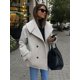 thumbnail image 1 of Abrigos informales de doble botonadura para mujer, chaquetas de manga larga con bolsillos y solapa grande, ropa de calle elegante para mujer, Otoño, 2024, 1 of 5