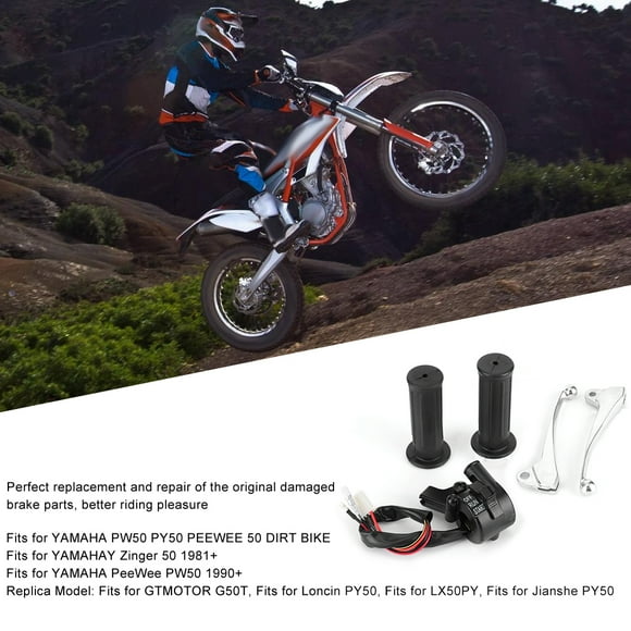 Motorcycle Throttle Housing Switch Brake Levers Kit Fits for PW50 PY50 PEEWEE 50 DIRT BIKE