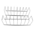 2Pcs Pot Lid Organizer Kitchen Stainless Steel Drainer Commodity Shelf