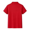 thumbnail image 7 of Abcomgle Boys Golf Shirts Size 8-10 Short Sleeve Pique Back to School Clothes Button Closure Solid Color School Uniform Shirts Comfortable Collared Golf Shirts for Kid, 7 of 7