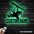 thumbnail image 5 of Craftnamesign Custom Hang Gliding Metal Wall Art LED Light, Personalized Hang Glider Name Sign, 5 of 5