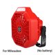 thumbnail image 1 of Ventilador de Acampar Inalámbrico para Makita/Bosch/Dewalt/Milwaukee/Black Decker/Craftsman Ventilador de Batería de 14.4-18V con Luz LED Control Remoto para Acampar, Emergencia y Lugar de Trabajo, 1 of 1