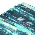 thumbnail image 7 of Cyberpunk Art Pattern Shower Curtain, Fantasy City Waterproof Bath Curtains for Bathroom Decorations, 72 x 72 inches, 7 of 7