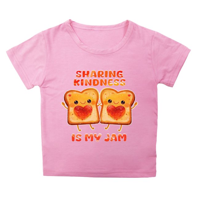 TZEWGL Chemise Mignonne pour Fille Impression Graphique Col Rond Manches Courtes Haut Garçon pour Enfants Taille 10-11T