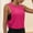 Tops-161Hot Pink, variant on Xdegoge Workout Tank Tops for Women Crewneck Sleeveless Active Gym Yoga Style Relaxed Fit Solid Cropped Design Deep Armhole Open Side Breathable Summer Tops