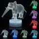 thumbnail image 1 of Creative Touch 3d Led Night Light Elephant Modeling Bedside Table Lamp, 1 of 5