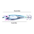 thumbnail image 4 of Señuelo Pesca Luminoso Anzuelos Calamar Anzuelo Artificial Cebos Jigging () Azul, 4 of 4