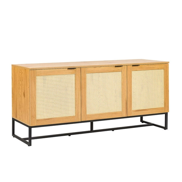 Credenza Mesa Bufetera 160x40cm Mundo In Recibidor Xelha Roble para Recamara Sala, Estancia, Oficina