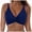 A-Dark Blue, variant on Women's Twist Front Bikini Top V Neck Padded Swimsuit Top Adjustable Spaghetti Straps Bathing Suit Tops(Orange,L)