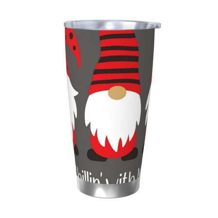 

Goofa Chillin with My Gonme for 20 oz Skinny Tumbler Stainless Steel Coffee Mug Slim Vacuum Insulated Travel Cup Car Cup-Without Straw