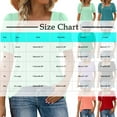 thumbnail image 3 of Lenpel Women's Summer Tops Trendy Ruffle Puff Short Sleeve Square Neck Solid Color Casual T-Shirts Tunic Tee Blouses, 3 of 7