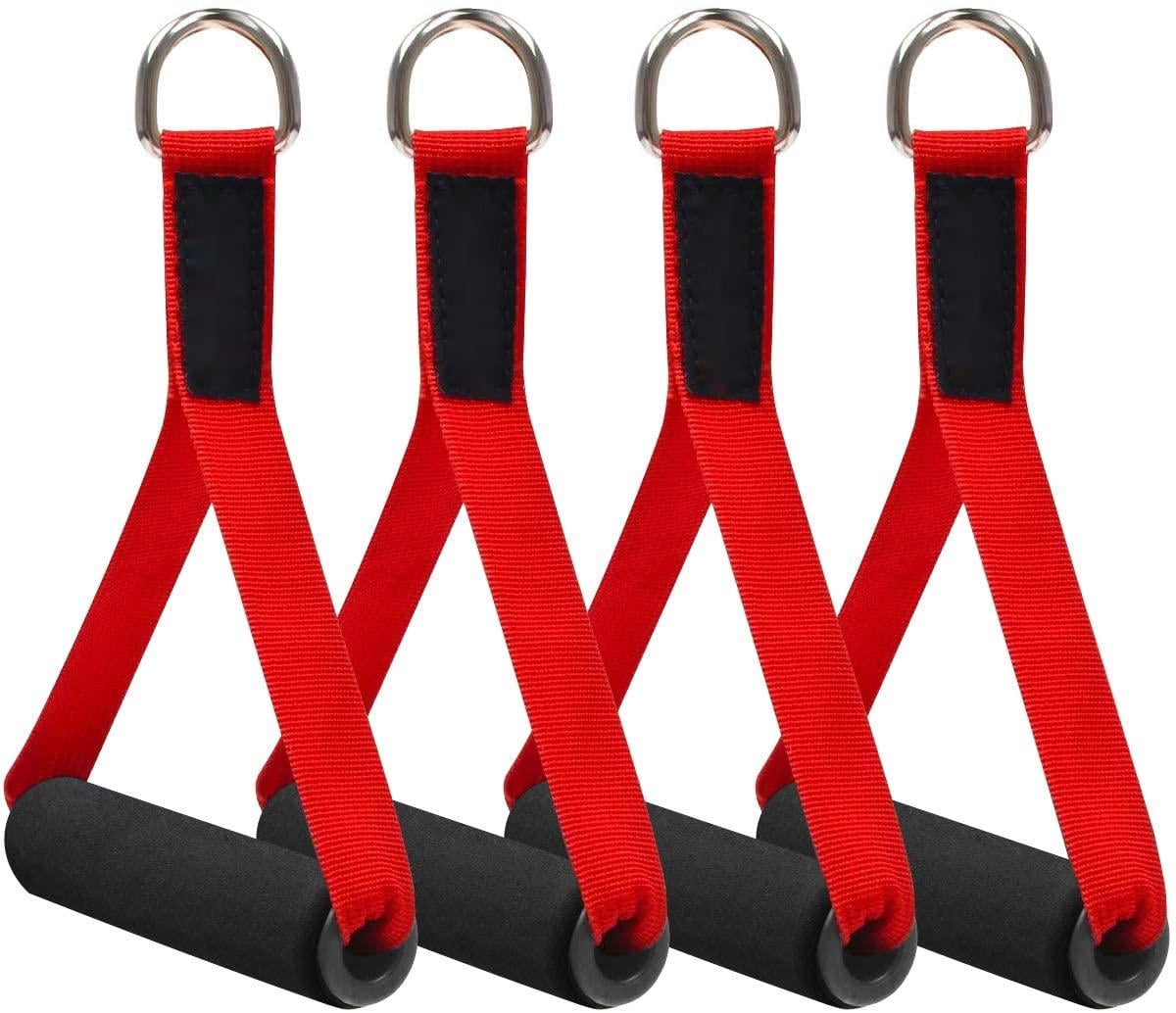 Coolrunner Resistance Band Handles (2 Pair) - Heavy Duty Grips With ABS Cores For Fitness Training