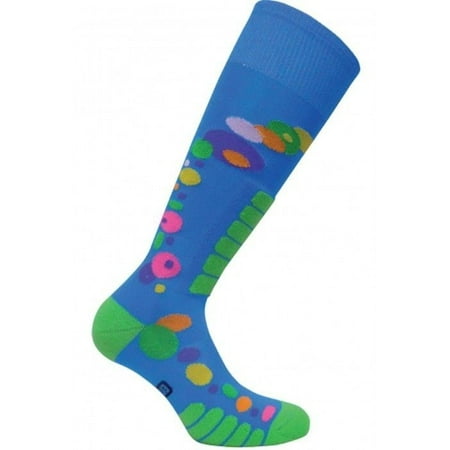 

WOMEN S EURO SKI FREE-STYLE SILVER SOCKS (ROYAL) SIZE: LARGE 10-12