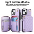 thumbnail image 2 of Crossbody Wallet Case for iPhone 13, RFID Blocking Zipper Handbag Purse Flip Cover, Kickstand Folio Case Card Slots Holder Wrist Strap Lanyard, 2 of 9