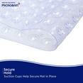 thumbnail image 6 of Kenney Microban Protected Bubble Bath Mat, 26.75" L x 14.5" W, Clear, 6 of 7