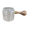 thumbnail image 4 of Taza de vidrio para espresso con pico y mango de madera, taza medidora de concentración portátil 250 ml, 4 of 7