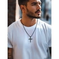 thumbnail image 5 of FaithHeart Catholic Cross Pendant Necklace for Men Women Religious Christian Pendant Church Religious Jewelry with Sturdy Neck Chain for Father Mother, 5 of 10