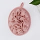 thumbnail image 2 of EeaseMX 3 piezas de bola de baño suave para baño, red de burbujas, color sólido, esponja de baño, accesorio de baño portátil con flores (caqui, café oscuro, rosa oscuro), 2 of 7