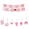 thumbnail image 6 of Mother's Day Party Decorations Set, Happy Mother's Day Banner, Balloon and Hanging Spiral Swirls, Best Mum Party Decor Supplies, 6 of 6