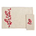 thumbnail image 1 of Saro Lifestyle 4129.N Embroidered Berry Design Placemat & Napkin Set - Set of 8, 1 of 1